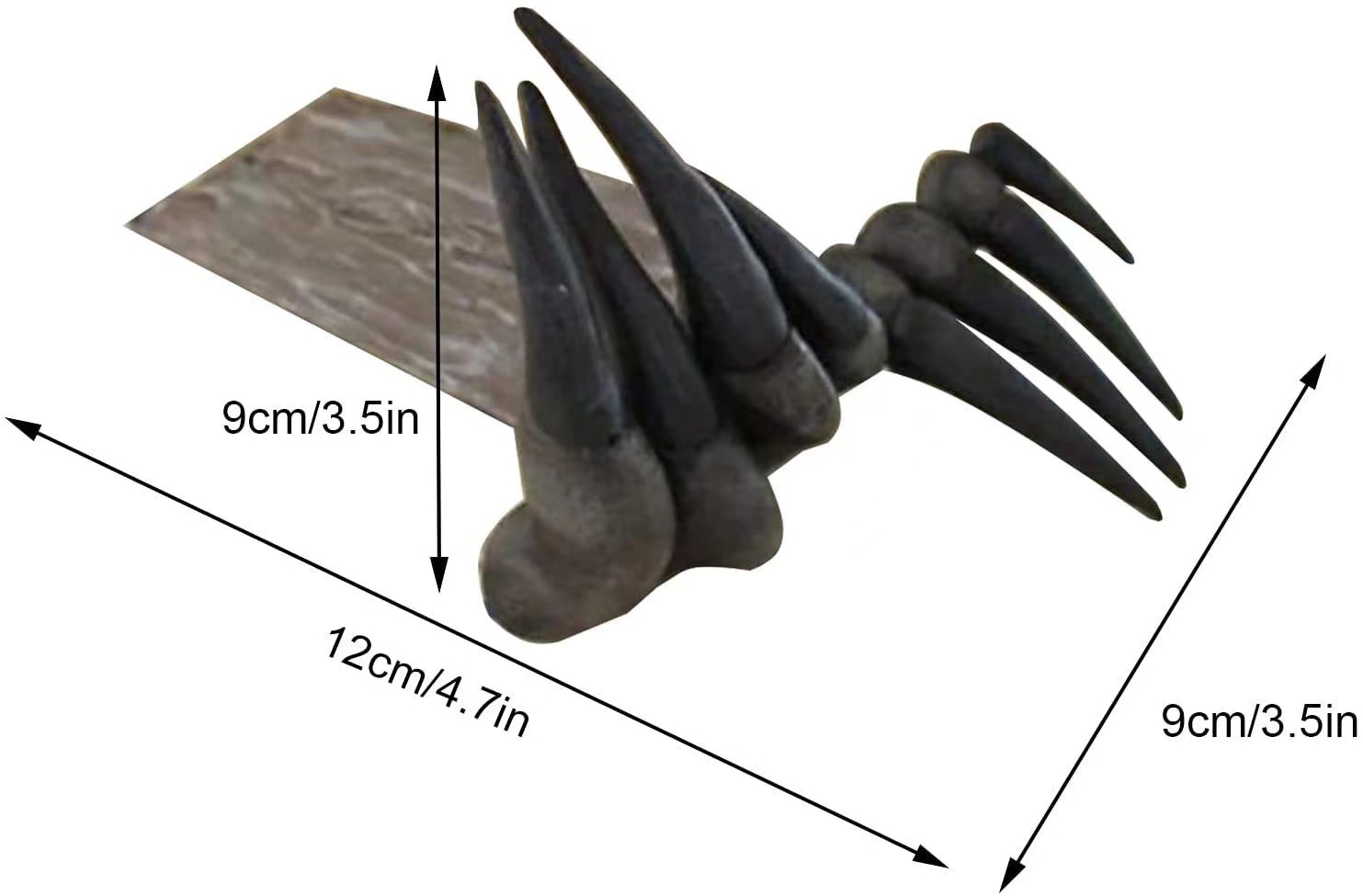 Gothic Devil Claw Bookmark Res - Resin Art Bookmark 评论和价格