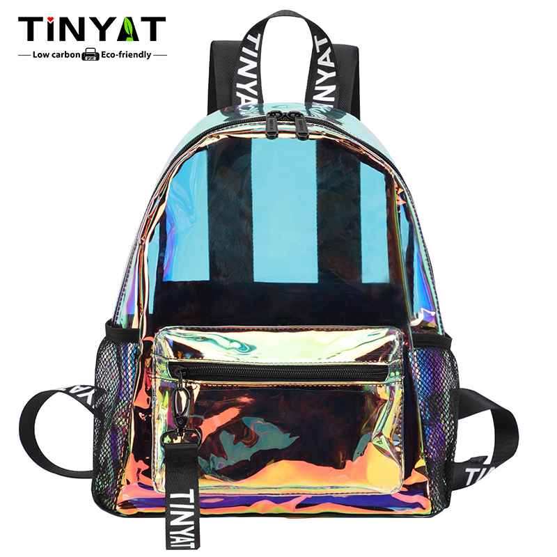 TINYAT PVC Clear Backpacks for - Resin Art Alphabet 评论和价格