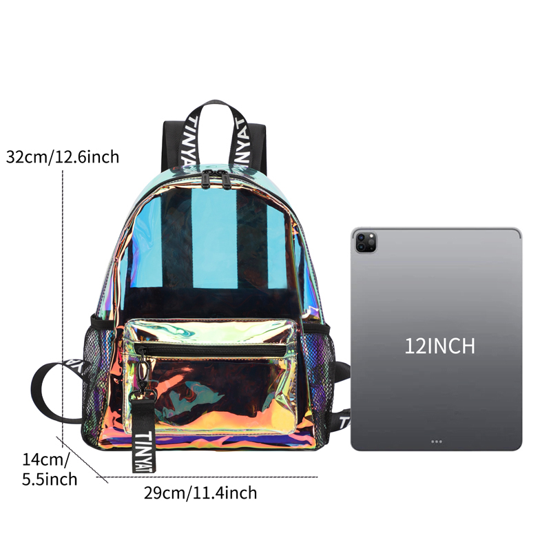 TINYAT PVC Clear Backpacks for - Resin Art Alphabet 评论和价格