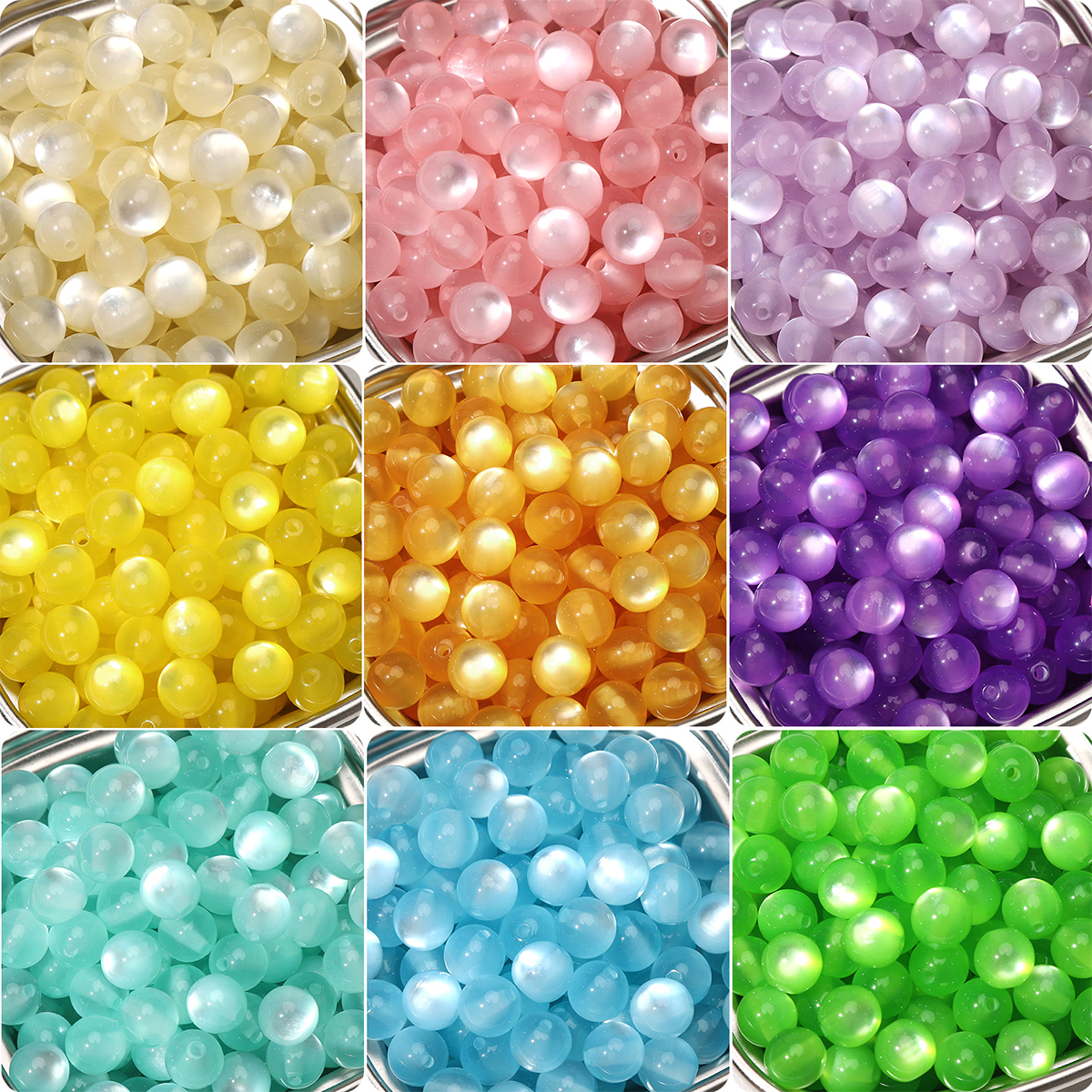 30/60pcs 10mm Colorful Resin C - Resin Art Handmade 评论和价格