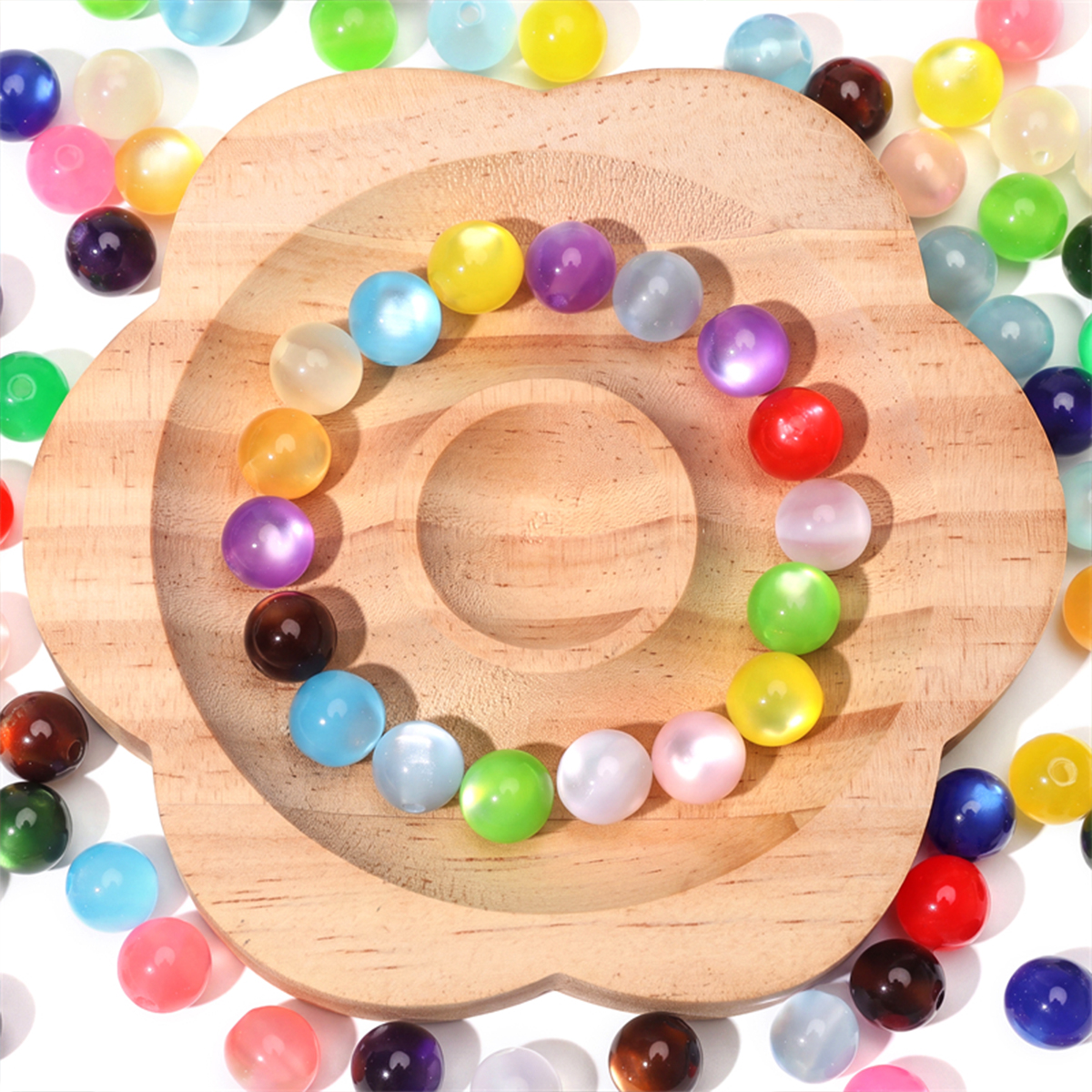 30/60pcs 10mm Colorful Resin C - Resin Art Handmade 评论和价格