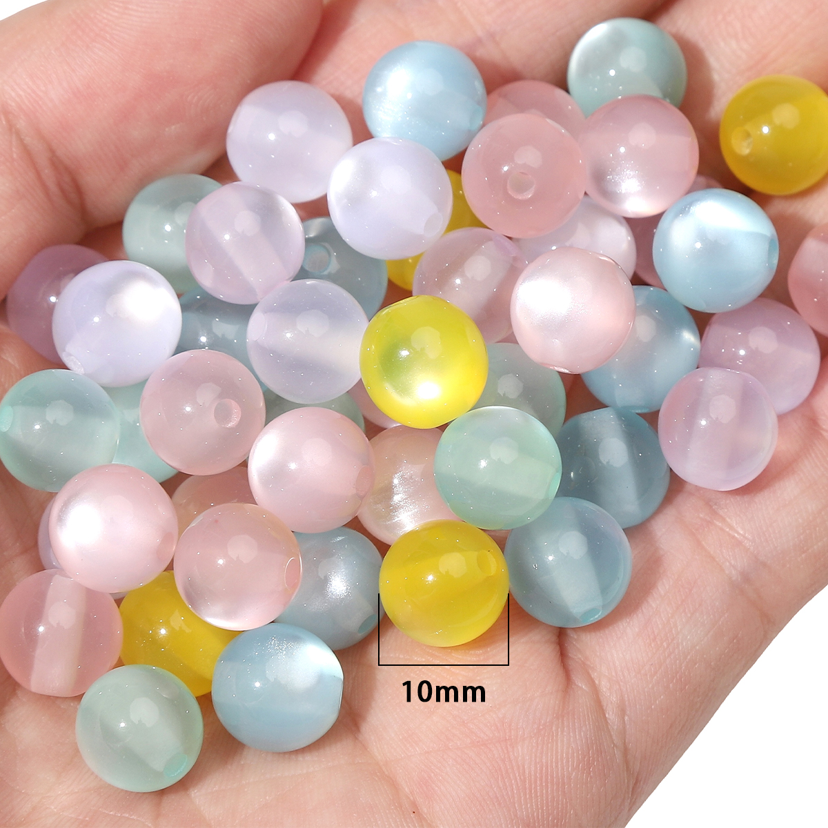 30/60pcs 10mm Colorful Resin C - Resin Art Handmade 评论和价格