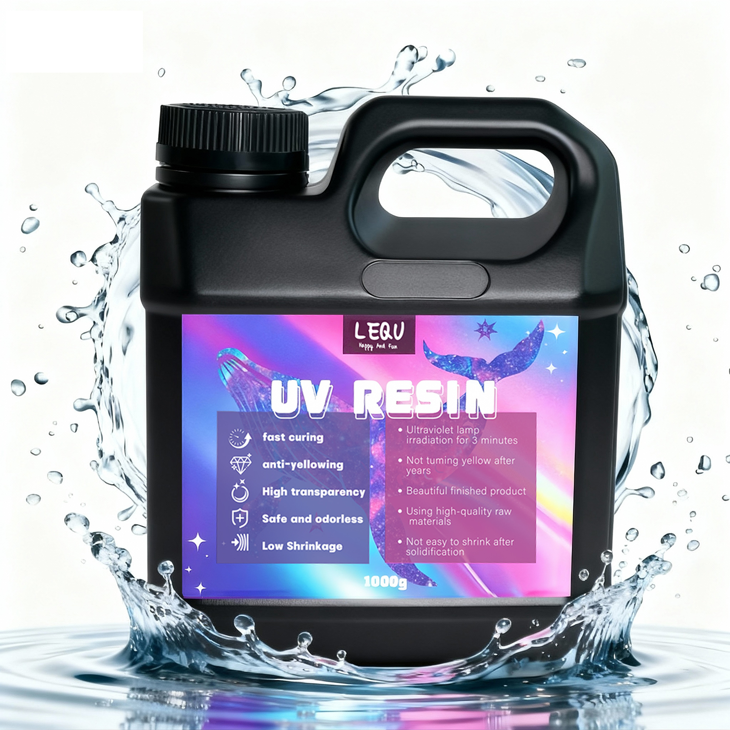1000g UV Resin Crystal Clear H - Resin Art Epoxy 评论和价格